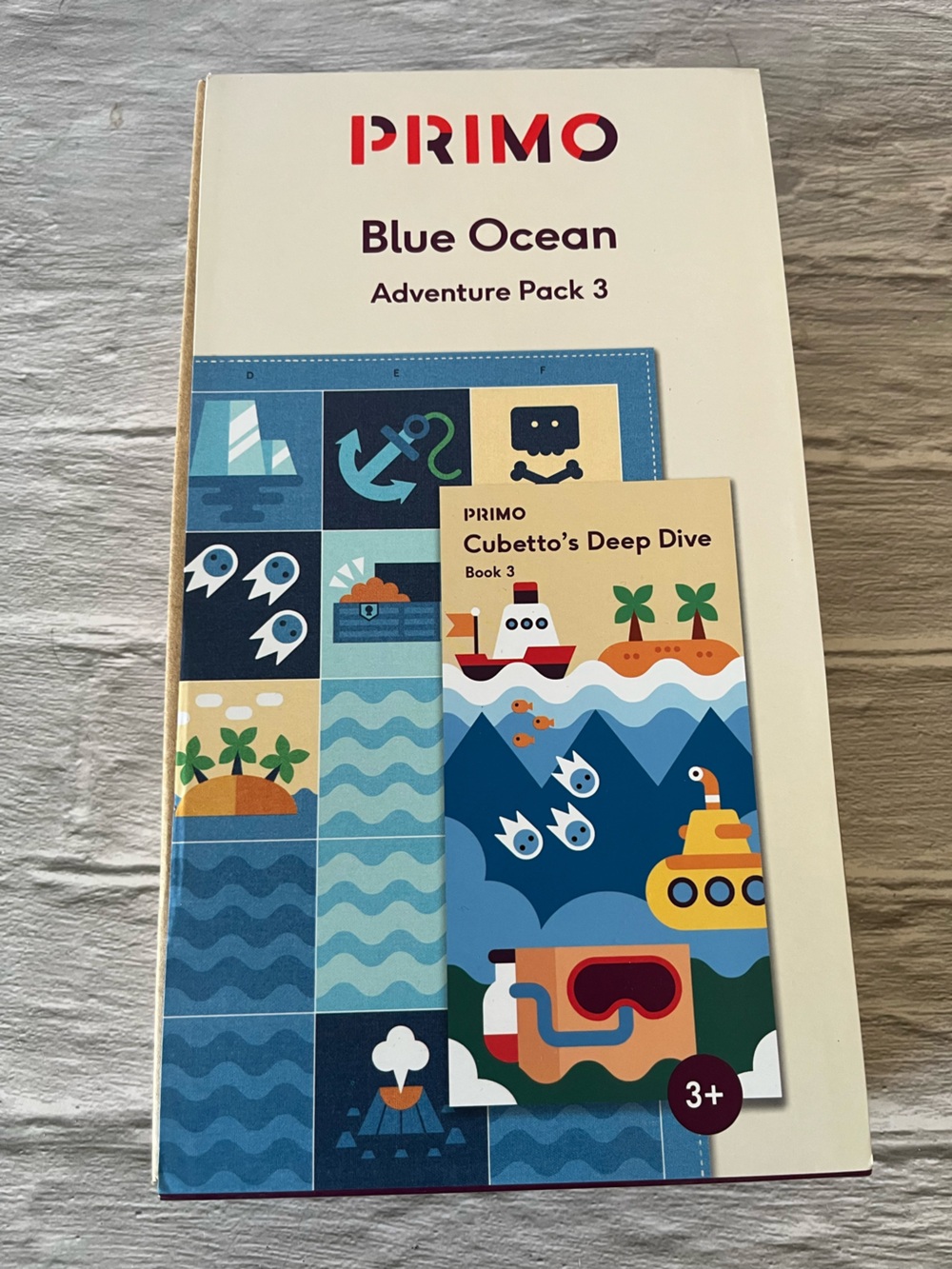 Primo Cubetto Educational Toys Adventure Pack 3 Blue Ocean Coding Book & Map